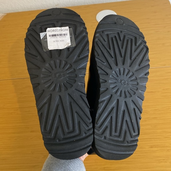 UGG ULTRA MINI LTHR REGEN Black Size 6 - Picture 8 of 10